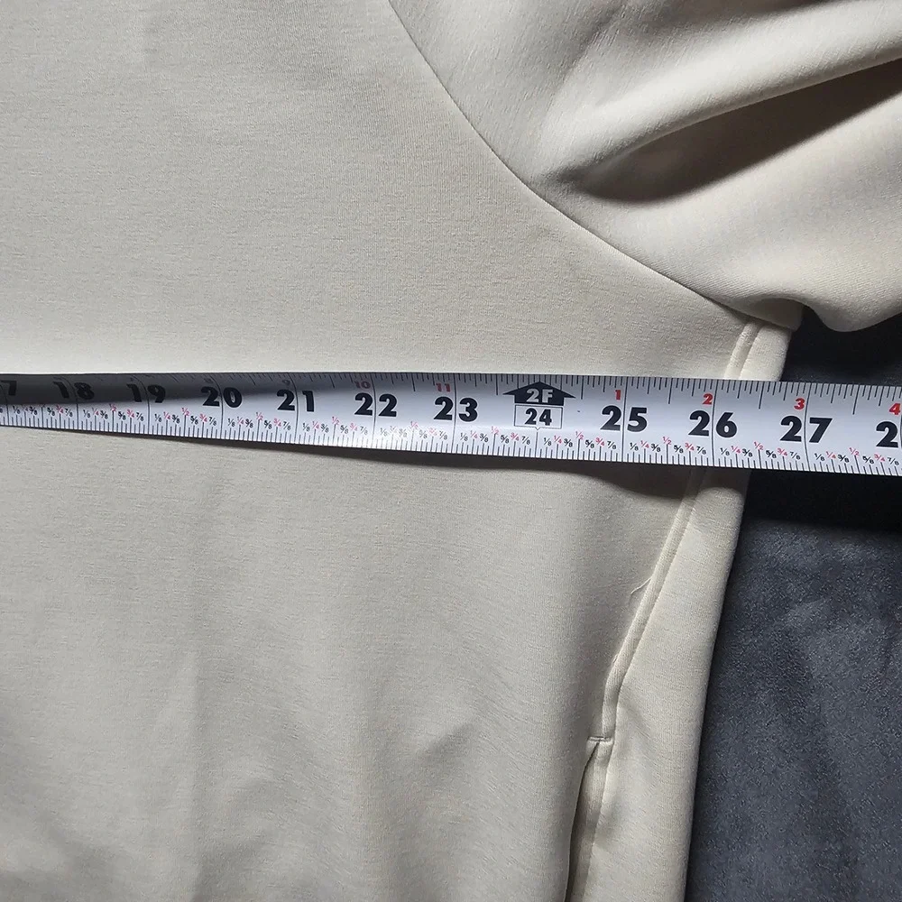 Lululemon Smooth Spacer Quarter Zip Men's XXL Light Ivory Pullover‎ LM3FWQS NEW